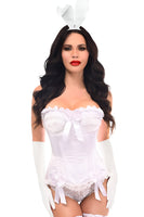 Burlesque Bunny Corset 4pc Cosplay Women's Halloween Costume