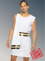 Gilded Greek God Men's 2pc Halloween Cosplay Costume