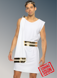 Gilded Greek God Men's 2pc Halloween Cosplay Costume