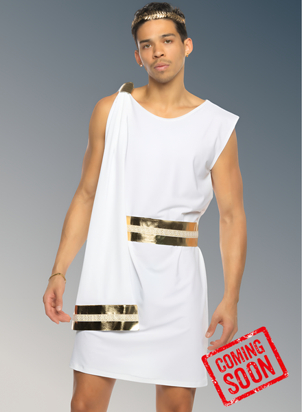 Gilded Greek God Men's 2pc Halloween Cosplay Costume