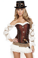 Steampunk Babe Women’s 7pc Halloween Cosplay Costume