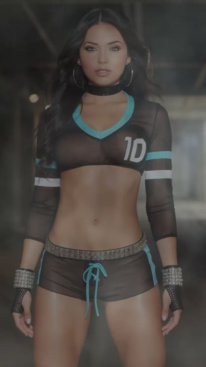 Game Day Glam Lingerie Costume for Women