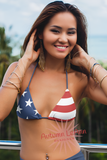 Autumn LeAnn Designs | American Flag String Bikini Top