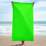 Autumn LeAnn Designs® | Bright Neon Green Beach Towel
