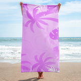 Autumn LeAnn Designs® | Light Lavender Palm Tree Beach Towel