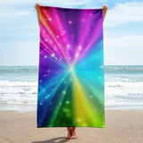 Autumn LeAnn Designs® | Rainbow Sparkle Beach Towel