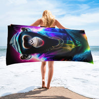 Autumn LeAnn Designs®| Rainbow Monkey Beach Towel