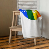 Autumn LeAnn Designs® | Rainbow Heart Love is Love Beach Towel