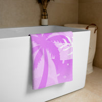 Autumn LeAnn Designs® | Light Lavender Palm Tree Beach Towel