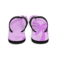 Autumn LeAnn Designs® | Adult Flip Flops Shoes, Palm Tree, Light Lavender