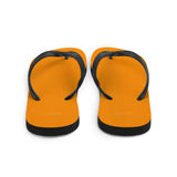 Autumn LeAnn Designs® | Adult Flip Flops Shoes, Bright Neon Orange