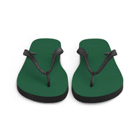 Autumn LeAnn Designs® | Adult Flip Flops Shoes, Deep Green