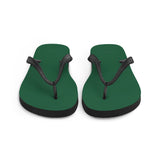 Autumn LeAnn Designs® | Adult Flip Flops Shoes, Deep Green