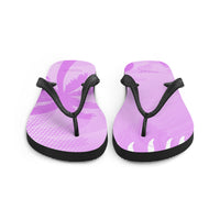 Autumn LeAnn Designs® | Adult Flip Flops Shoes, Palm Tree, Light Lavender