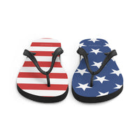 Autumn LeAnn Designs® | Adult Flip Flops Shoes, Stars & Stripes American Flag