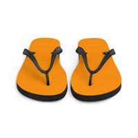 Autumn LeAnn Designs® | Adult Flip Flops Shoes, Bright Neon Orange