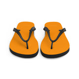 Autumn LeAnn Designs® | Adult Flip Flops Shoes, Bright Neon Orange