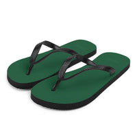 Autumn LeAnn Designs® | Adult Flip Flops Shoes, Deep Green