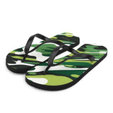 Autumn LeAnn Designs® | Adult Flip Flops Shoes, Camouflage, Deep Green