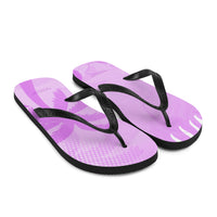 Autumn LeAnn Designs® | Adult Flip Flops Shoes, Palm Tree, Light Lavender