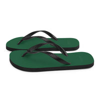 Autumn LeAnn Designs® | Adult Flip Flops Shoes, Deep Green