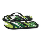 Autumn LeAnn Designs® | Adult Flip Flops Shoes, Camouflage, Deep Green