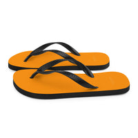 Autumn LeAnn Designs® | Adult Flip Flops Shoes, Bright Neon Orange