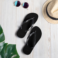 Autumn LeAnn Designs® | Adult Flip Flops Shoes, Black
