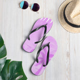 Autumn LeAnn Designs® | Adult Flip Flops Shoes, Palm Tree, Light Lavender