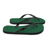 Autumn LeAnn Designs® | Adult Flip Flops Shoes, Deep Green