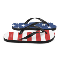 Autumn LeAnn Designs® | Adult Flip Flops Shoes, Stars & Stripes American Flag