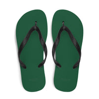 Autumn LeAnn Designs® | Adult Flip Flops Shoes, Deep Green