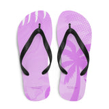 Autumn LeAnn Designs® | Adult Flip Flops Shoes, Palm Tree, Light Lavender