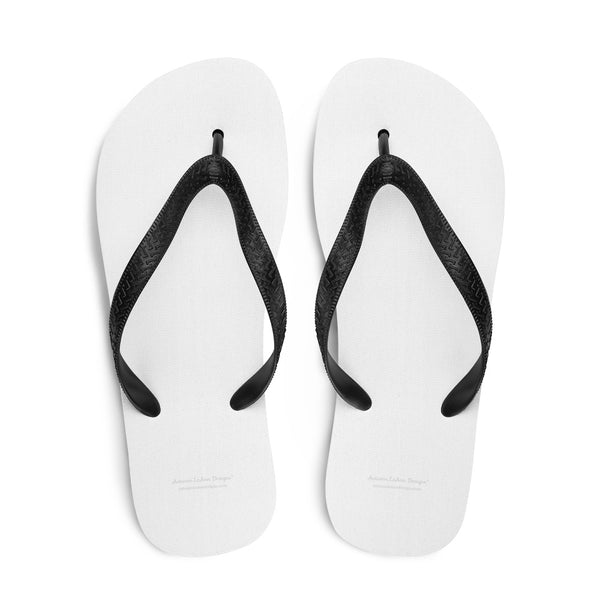 Autumn LeAnn Designs® | Adult Flip Flops Shoes, White