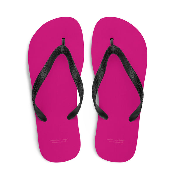 Autumn LeAnn Designs® | Adult Flip Flops Shoes, Deep Pink