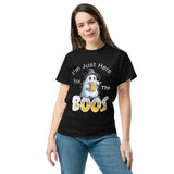 Autumn LeAnn Designs | Dark Heather Gray "I'm Just Here For the Boos" Unisex Classic Tee