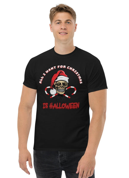 Autumn LeAnn Designs | Halloween for Christmas Men's Classic Tee Shirt, Black