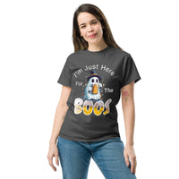 Autumn LeAnn Designs | Dark Heather Gray "I'm Just Here For the Boos" Unisex Classic Tee