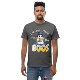 Autumn LeAnn Designs | Dark Heather Gray "I'm Just Here For the Boos" Unisex Classic Tee