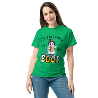 Autumn LeAnn Designs | Green "I'm Just Here For the Boos" Unisex Classic Tee