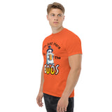 Autumn LeAnn Designs | I'm Just Here For The BOOS, Halloween Ghost Men's Classic Tee Shirt, Orange