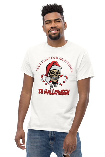 Autumn LeAnn Designs | Halloween for Christmas Men's Classic Tee Shirt, White